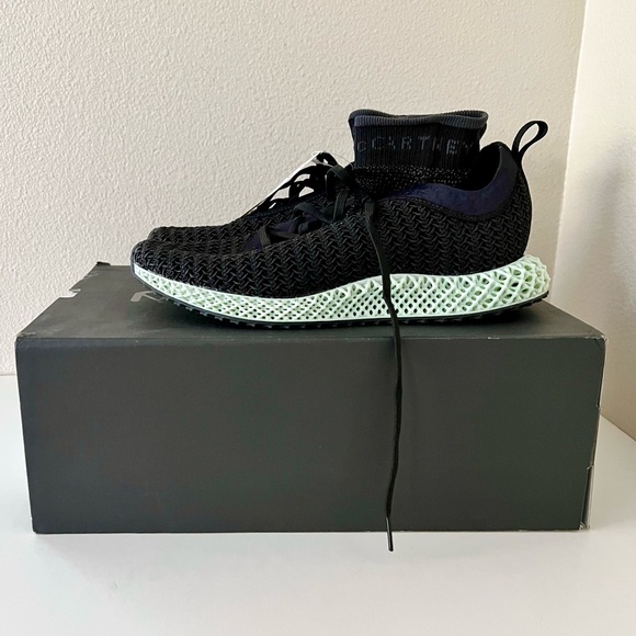ADIDAS x STELLA MCCARTNEY Limited Edition Alphaedge 4D Printed Sneakers in Black - Picture 6 of 12